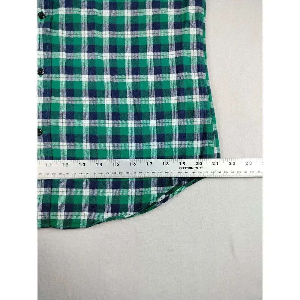 Banana Republic Flannel Shirt‎ Men's Medium Green Cabincore Gorpcore Cozycore